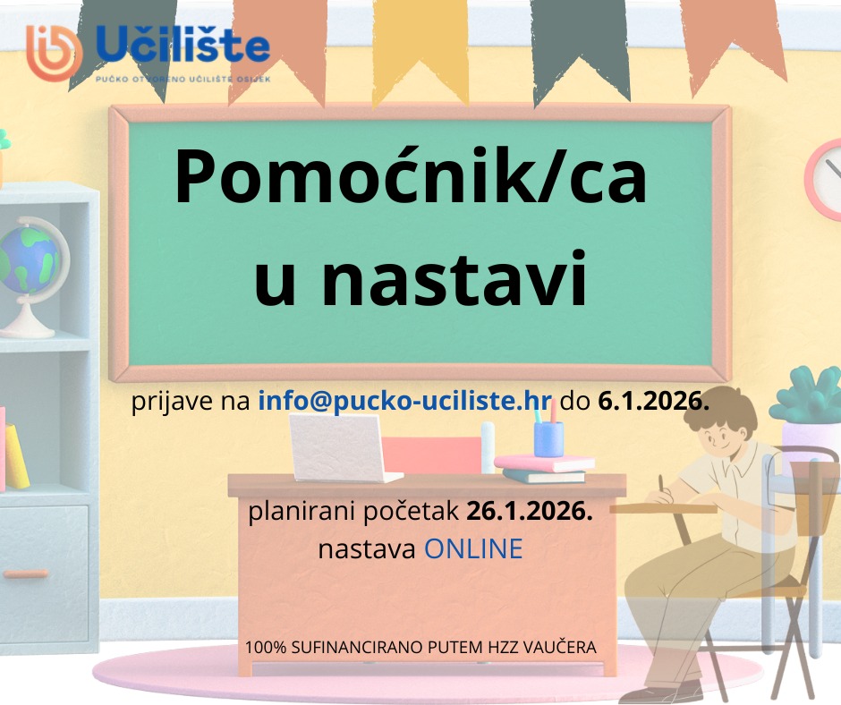 UPISI: Pomoćnik/-ca u nastavi