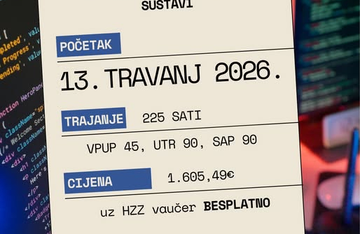 PRIJAVA: Klijentski operacijski sustav – program usavršavanja za zaposlene i nezaposlene osobe